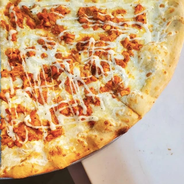 Artistic Pizza's Buffalo Chicken Pie.