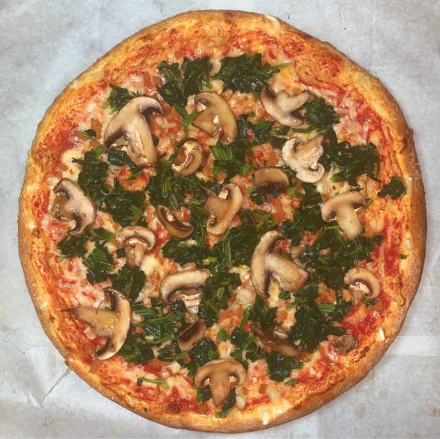 The Vegan Shrooms & Spinach Pie.