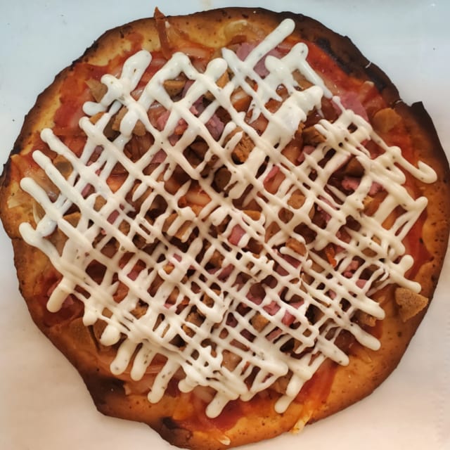 ZeroGluten Chicken Bacon Ranch Pizza.