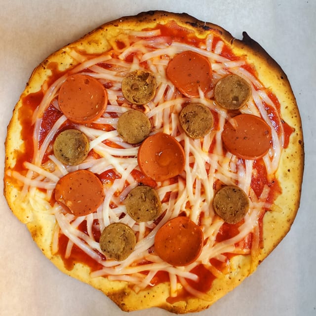 ZeroGluten Sausage and Pepperoni Sensation.